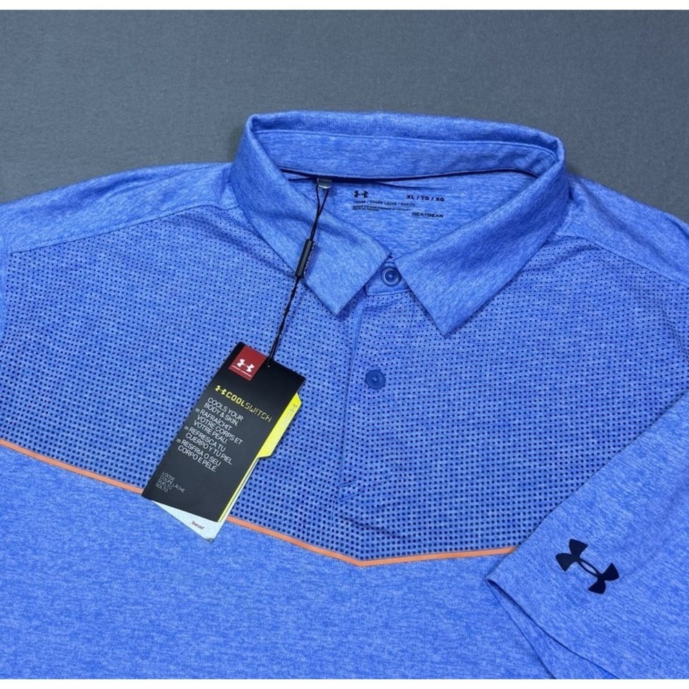 Under Armour Golf Polo Shirt Mens XL Performance Stretch Athleisure Active NEW